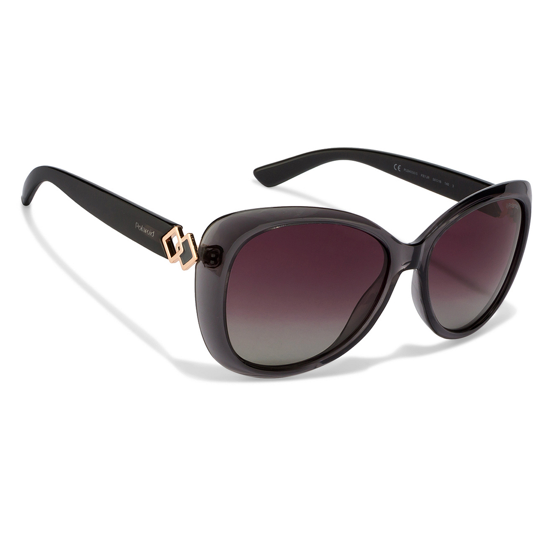 Polaroid Light Grey Full Rim Cat Eye right side