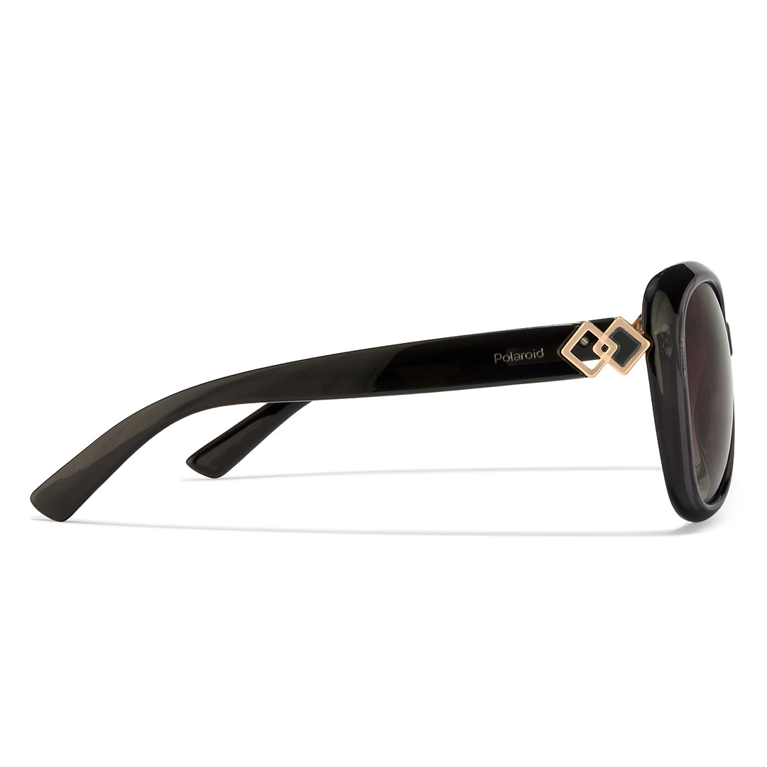 Polaroid Light Grey Full Rim Cat Eye left side