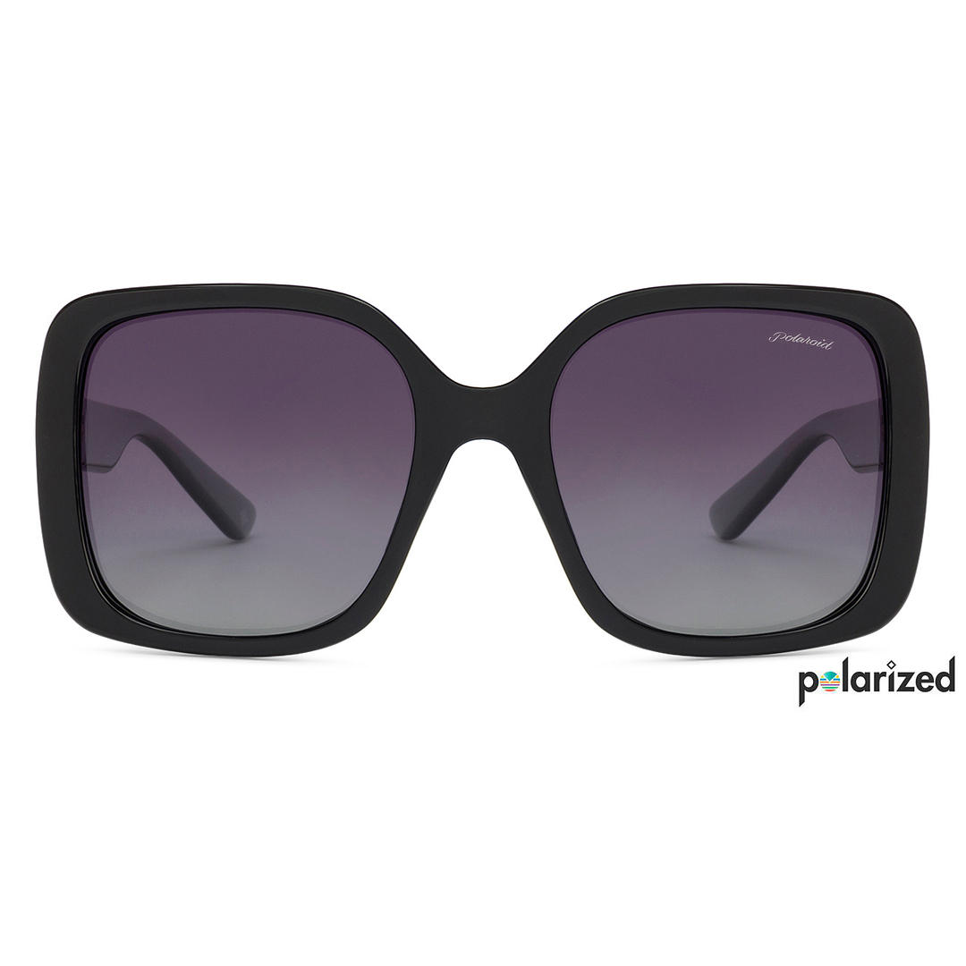 Polaroid Black Full Rim Square left side