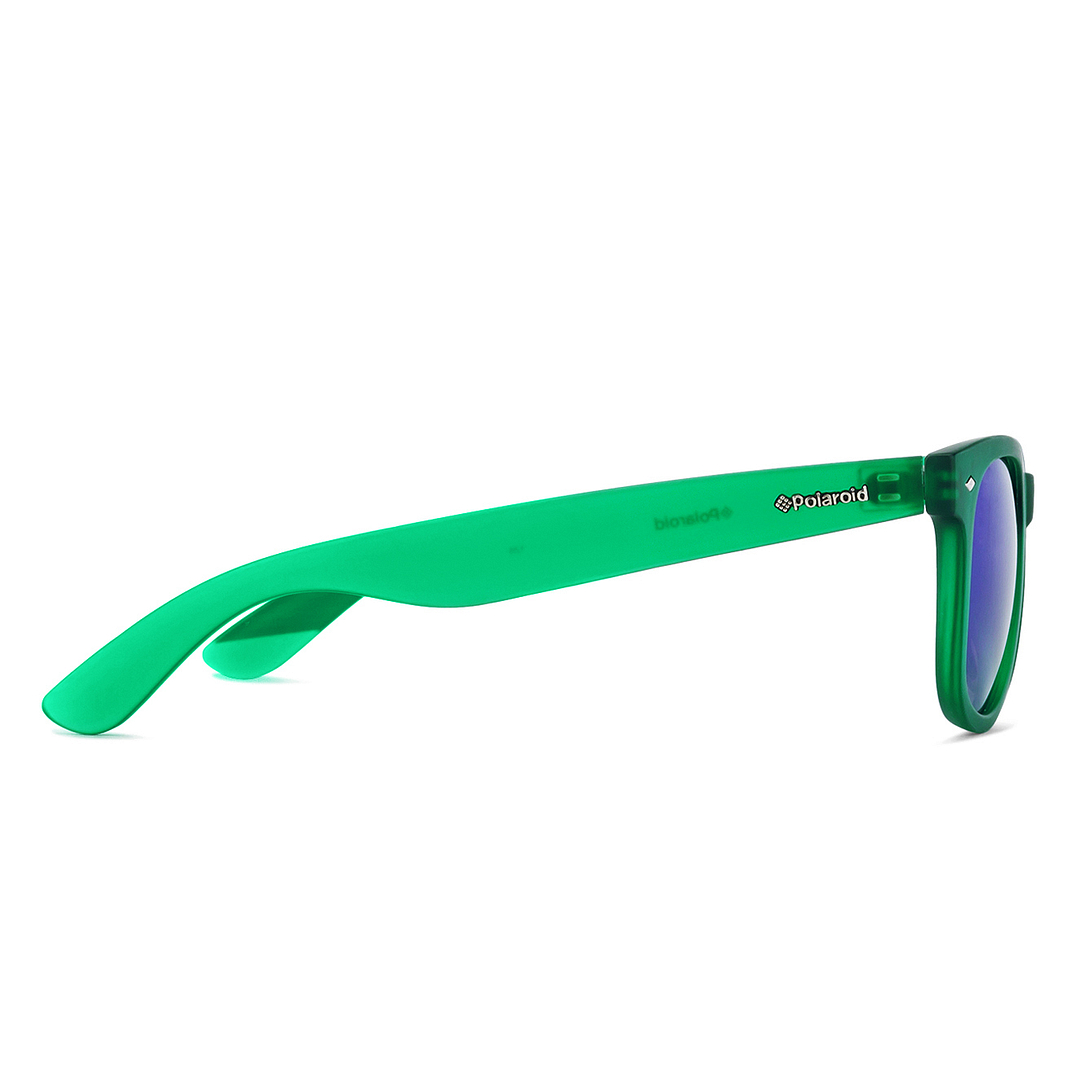 Polaroid Green Full Rim Square left side