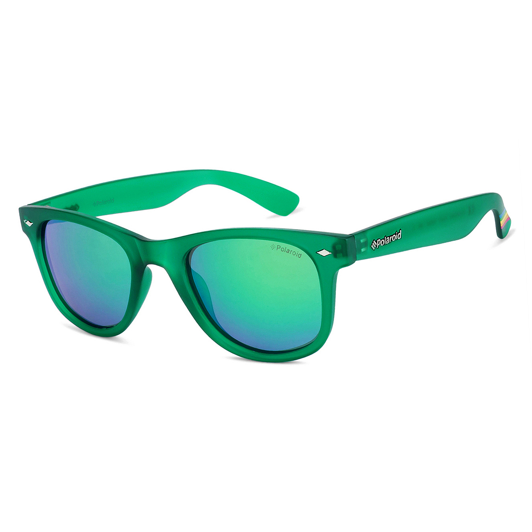 Polaroid Green Full Rim Square left side