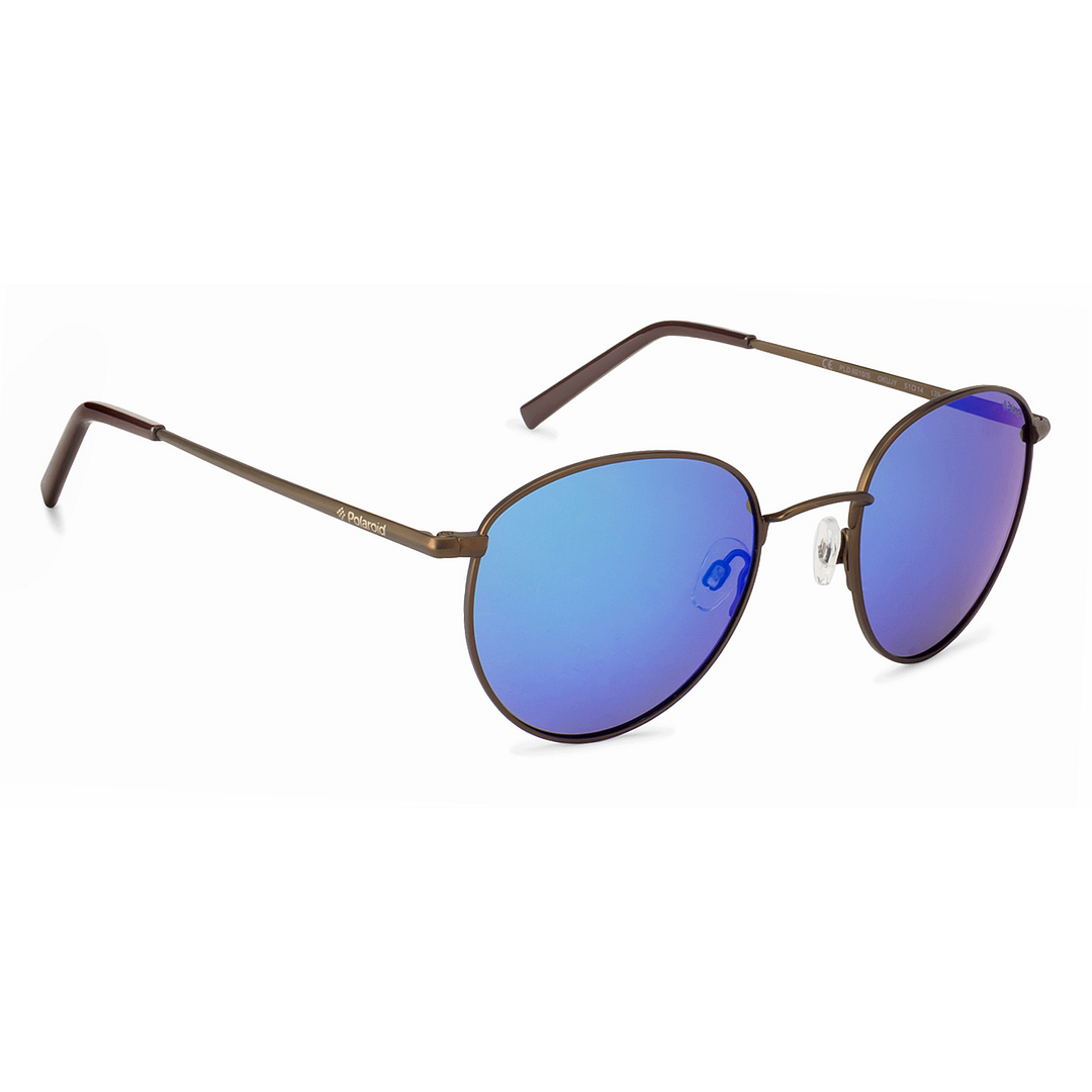 Polaroid Light Brown Full Rim Round right side
