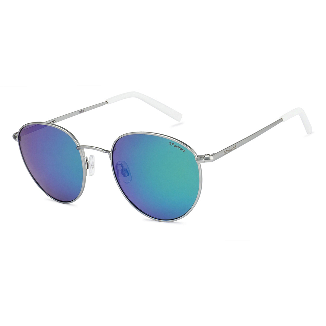 Polaroid Silver Full Rim Round right side