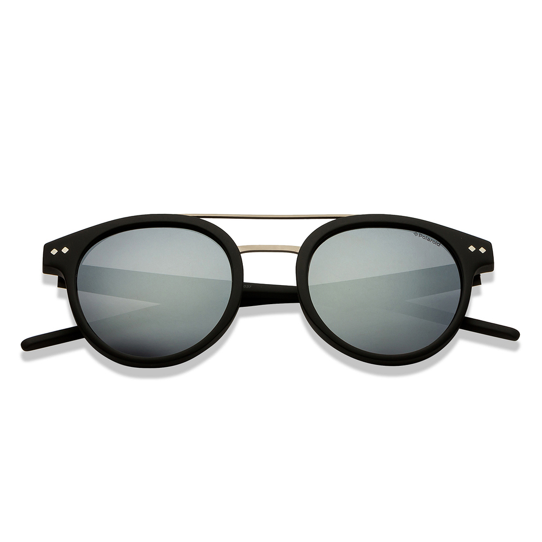 Polaroid Black Full Rim Round left side