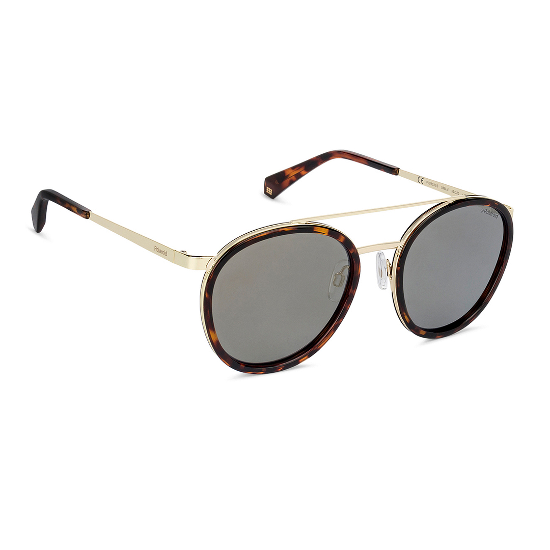 Polaroid Gold Full Rim Round right side