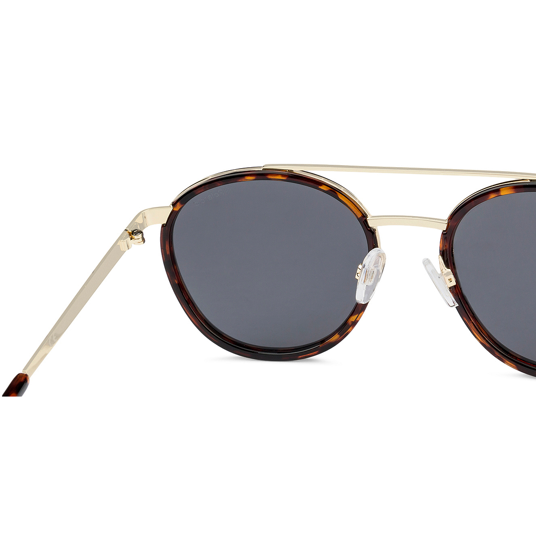 Polaroid Gold Full Rim Round right side