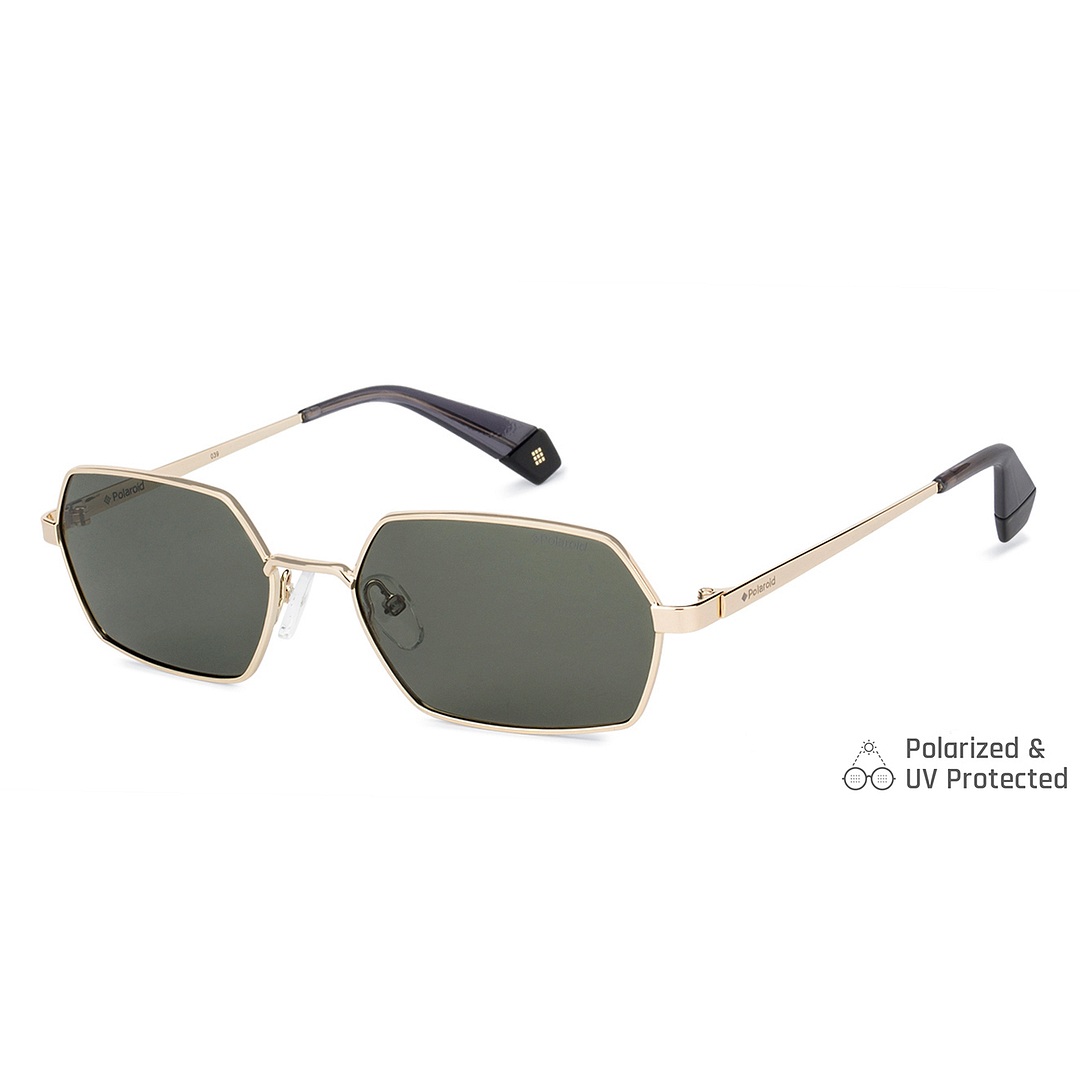 Polaroid Gold Full Rim Hexagonal right side