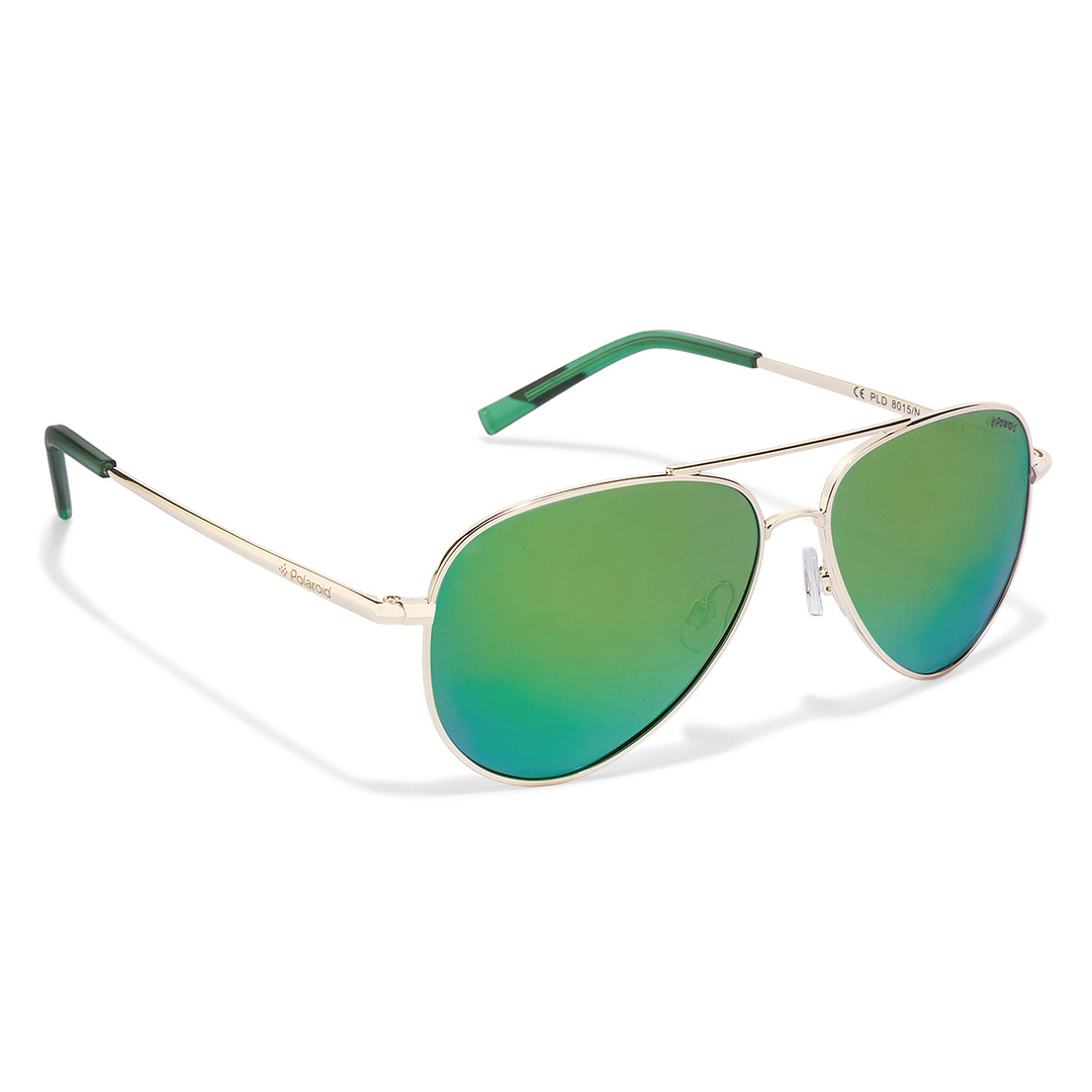 Polaroid Gold Full Rim Aviator right side