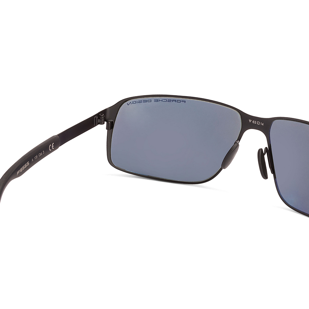 BRANDED Black Full Rim Rectangle left side