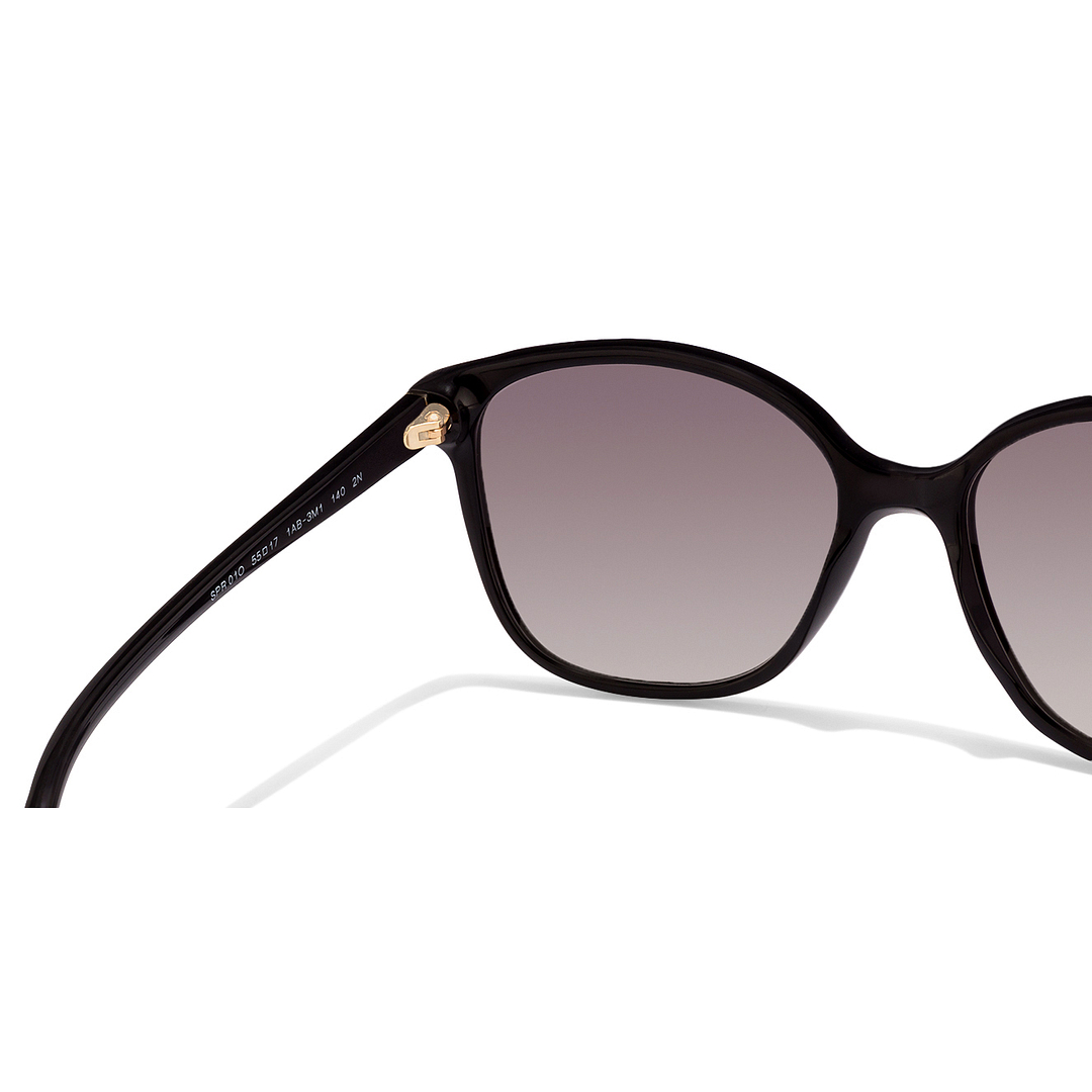 BRANDED Black Full Rim Geometric left side