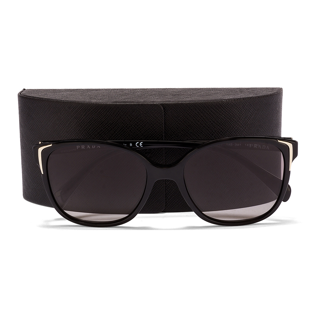 BRANDED Black Full Rim Geometric right side