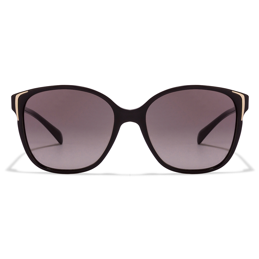BRANDED Black Full Rim Square left side