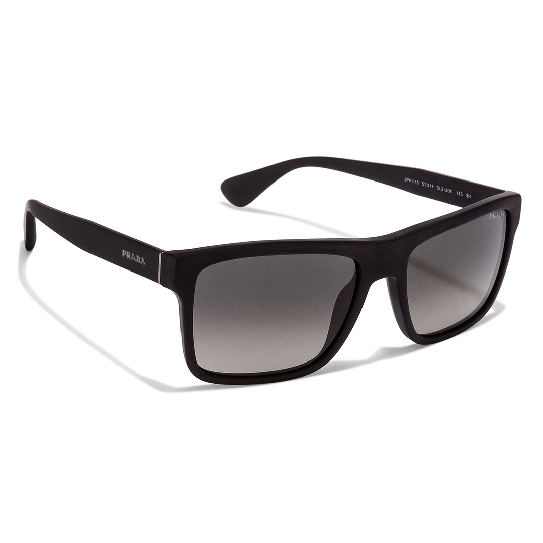 BRANDED Black Full Rim Rectangle left side