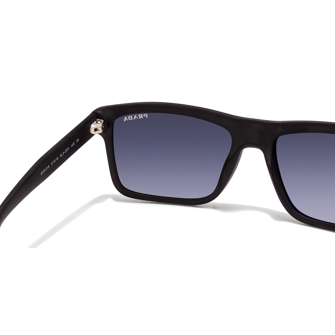 BRANDED Black Full Rim Rectangle left side