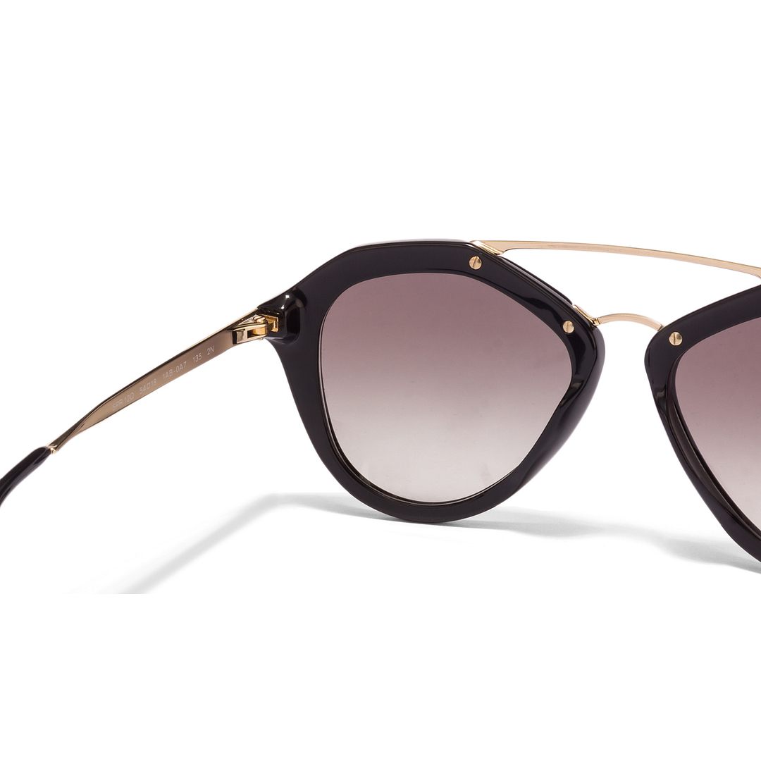 Buy Prada SPR12Q Small Size-54 Black Light Gold Grey  display picture 3
