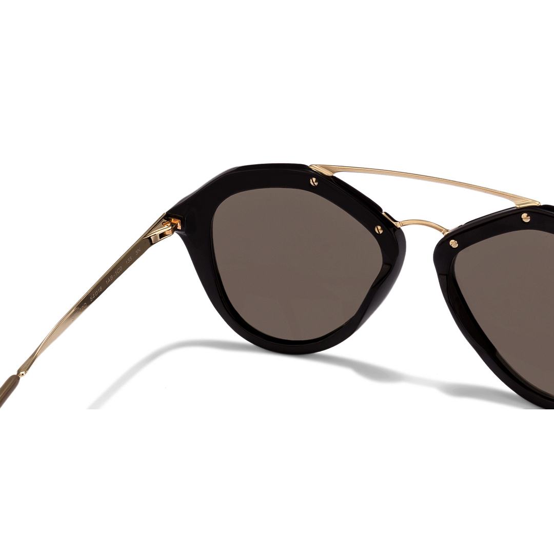 BRANDED Gold Full Rim Round left side
