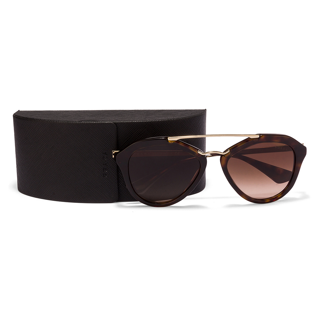 Buy Prada SPR12Q Brown Tortoise Gold Brown Gradient Women  display picture 2