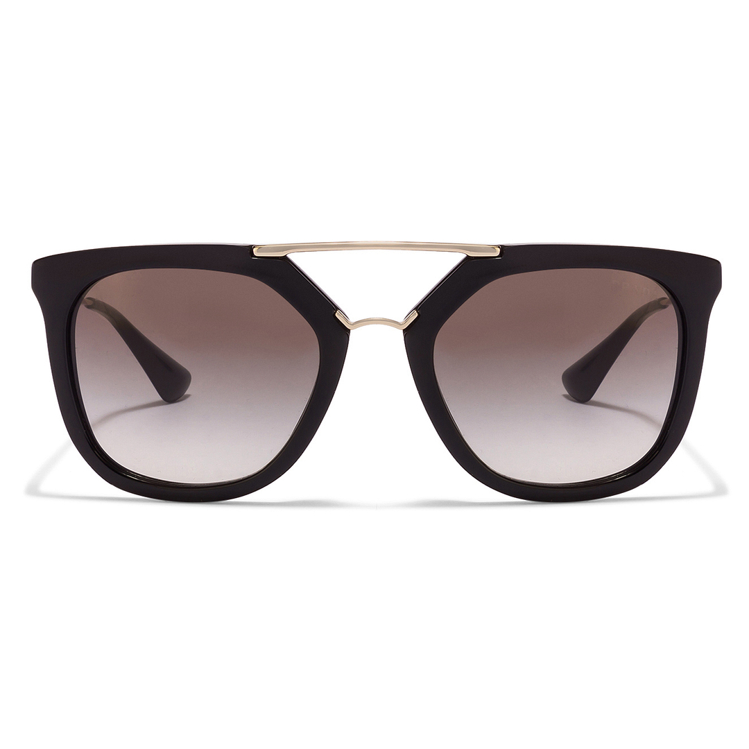 Buy Prada SPR13Q Medium Size-54 Black Light Gold Grey Gradient