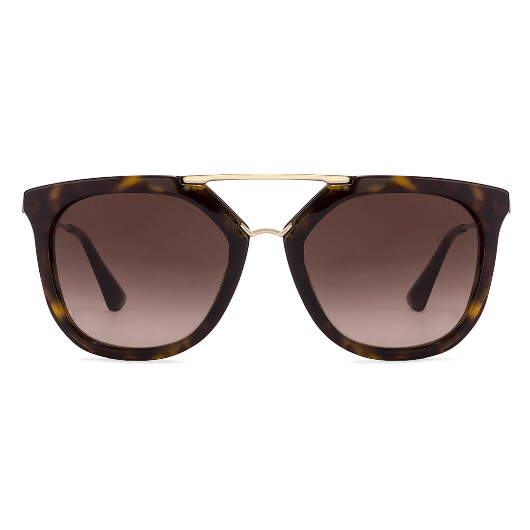 BRANDED Gold Full Rim Square left side