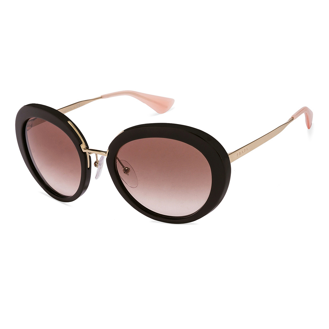 Prada Golden Brown Full Rim Oval right side