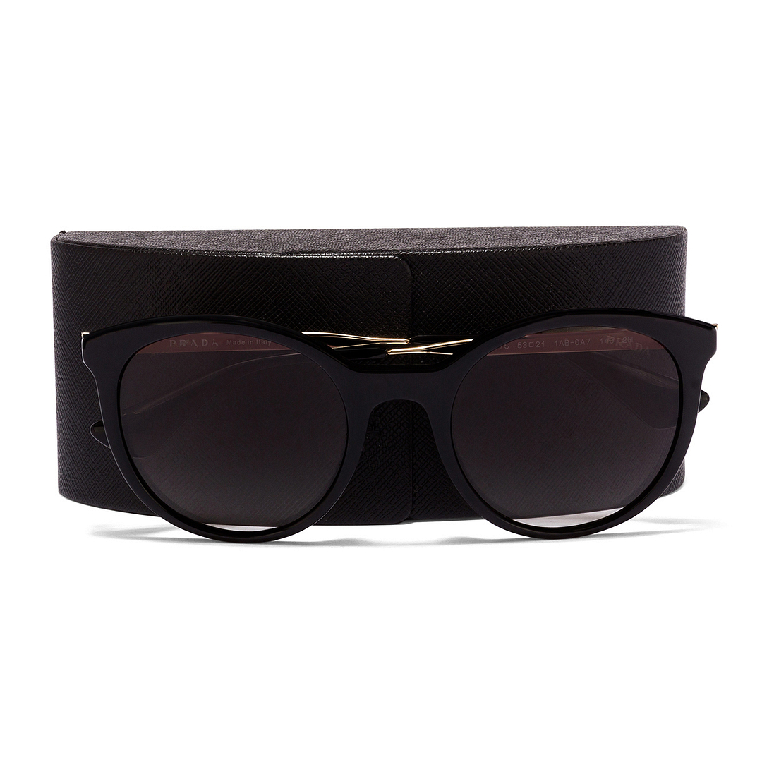 Prada Black Full Rim Round right side