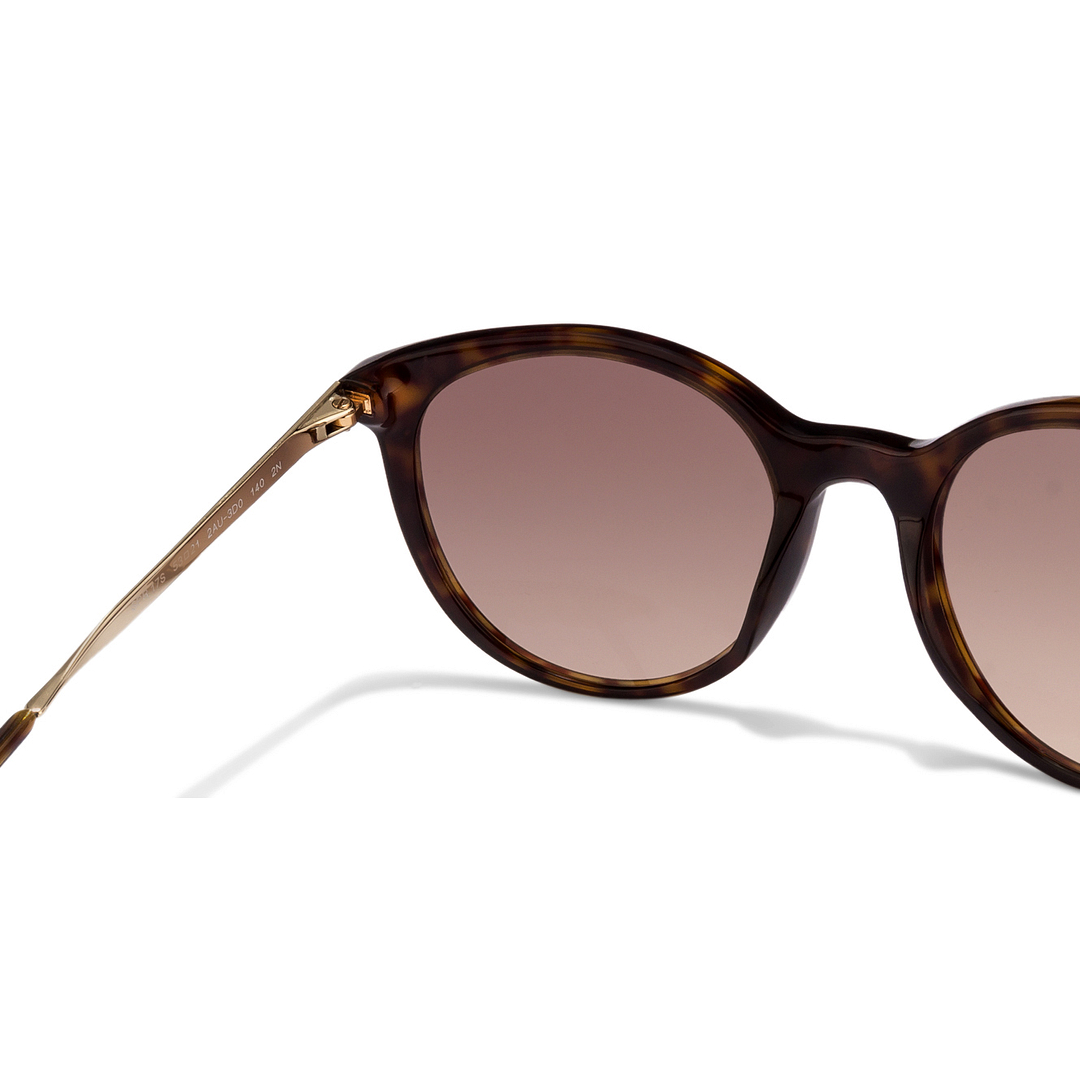 BRANDED Tortoise Full Rim Round left side