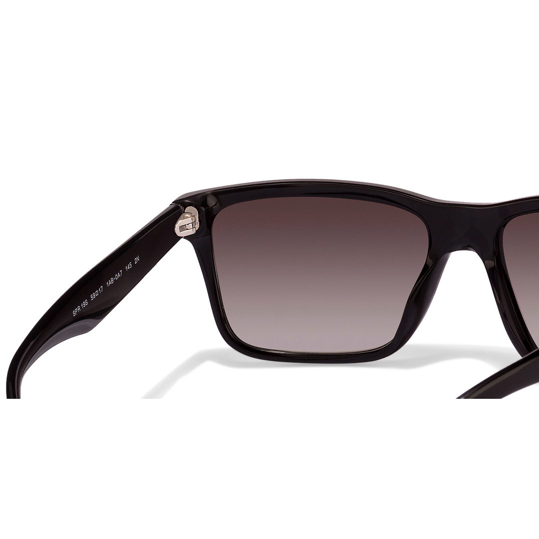 BRANDED Black Full Rim Rectangle left side