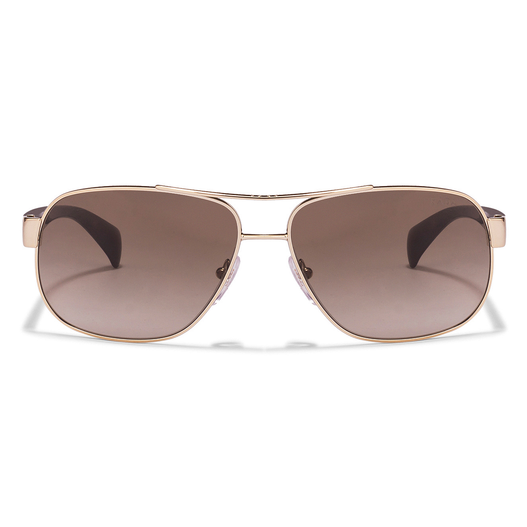 BRANDED Gold Full Rim Rectangle left side