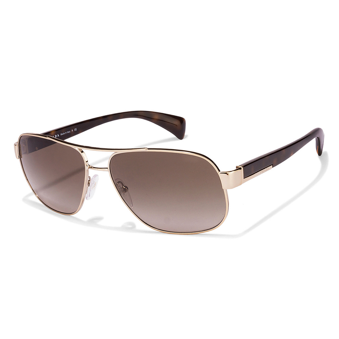 BRANDED Gold Full Rim Rectangle right side