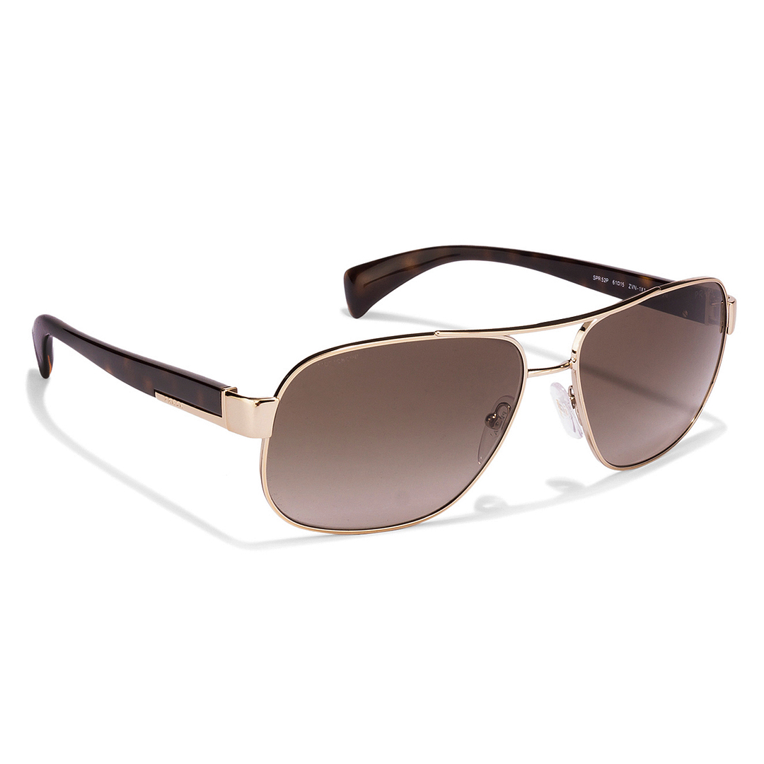 BRANDED Gold Full Rim Rectangle left side