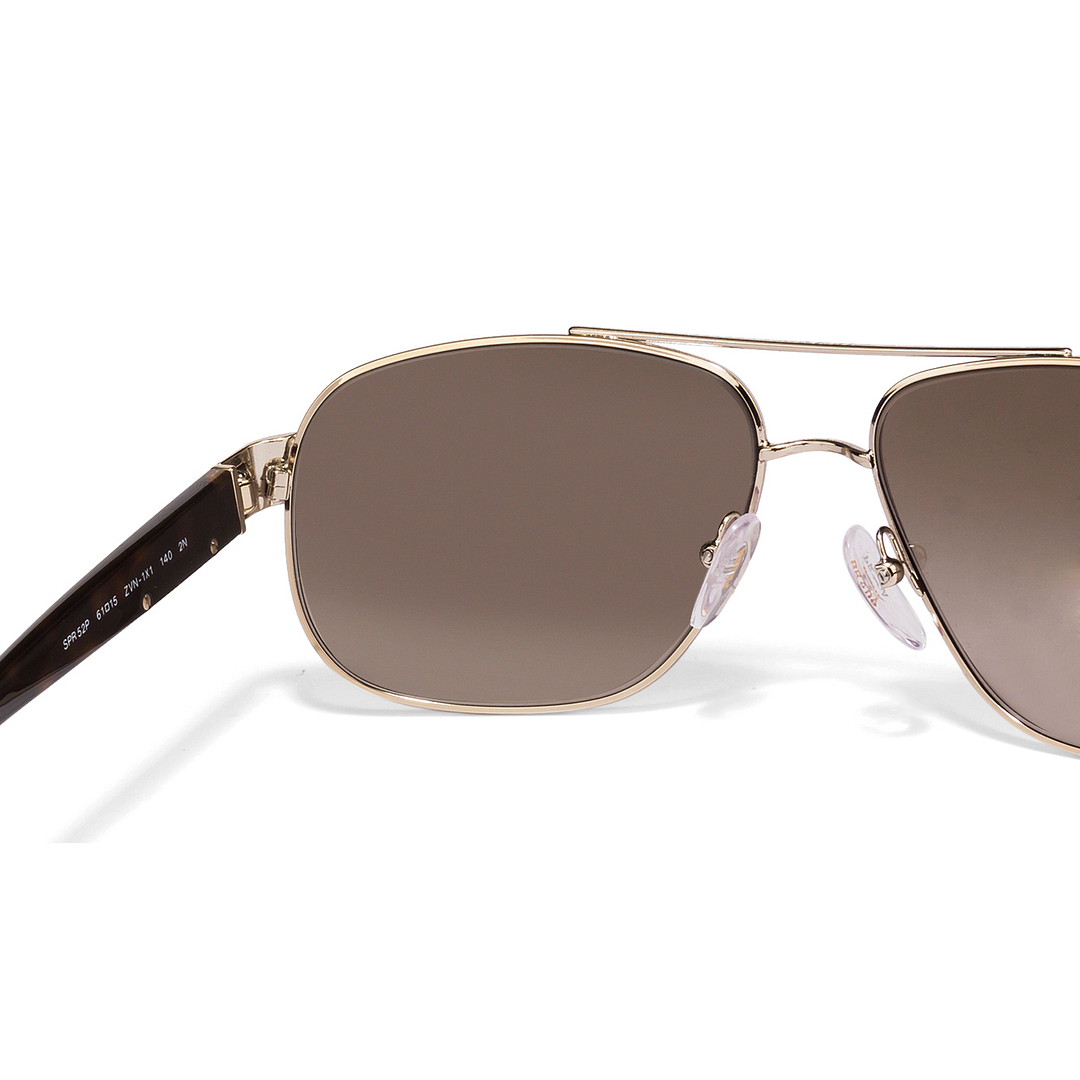 BRANDED Gold Full Rim Rectangle left side