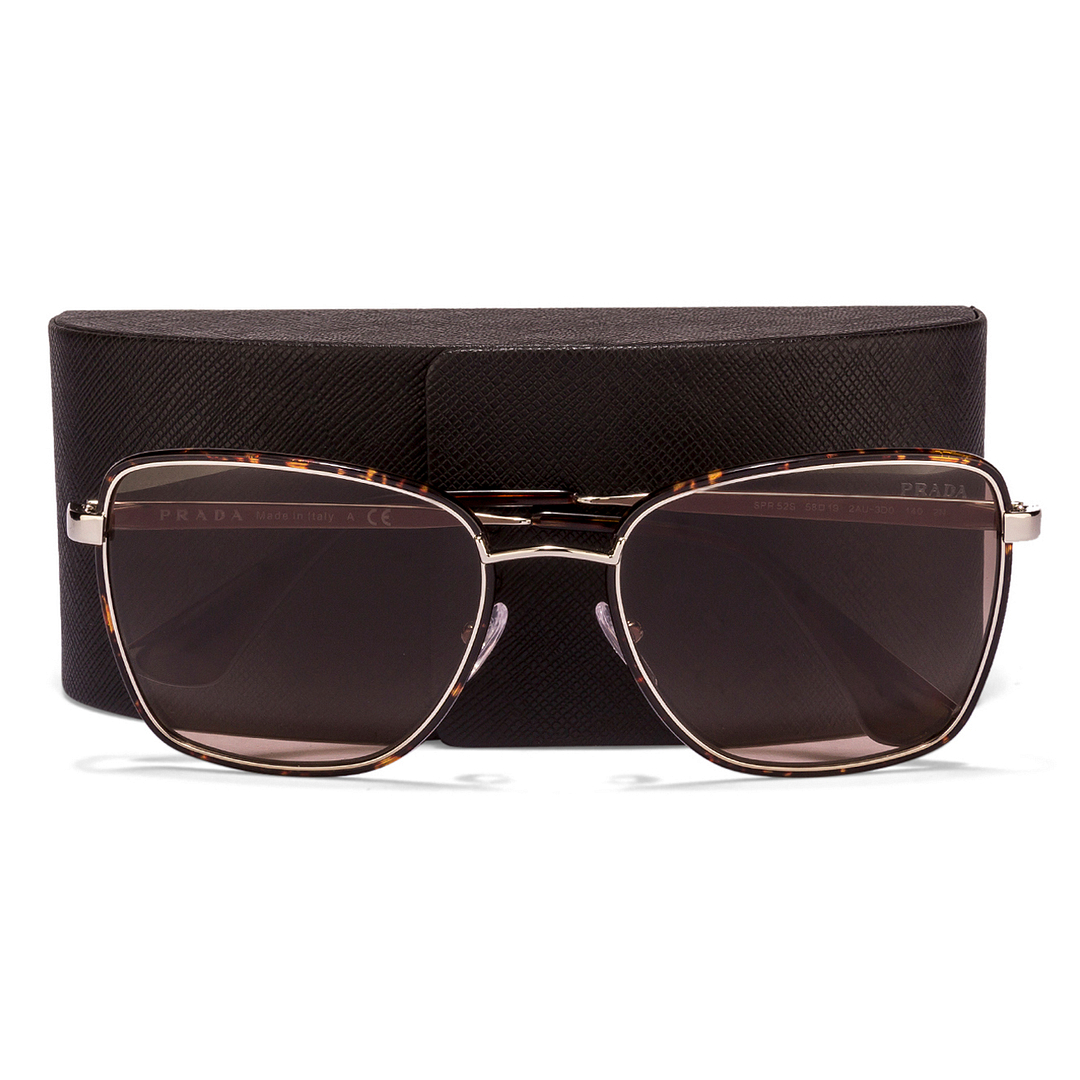 BRANDED Golden Brown Full Rim Square right side