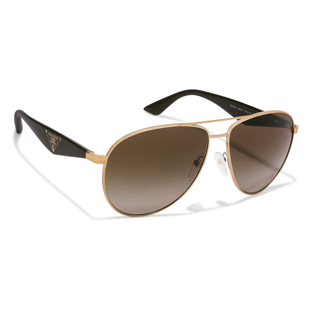 BRANDED Gold Full Rim Aviator left side