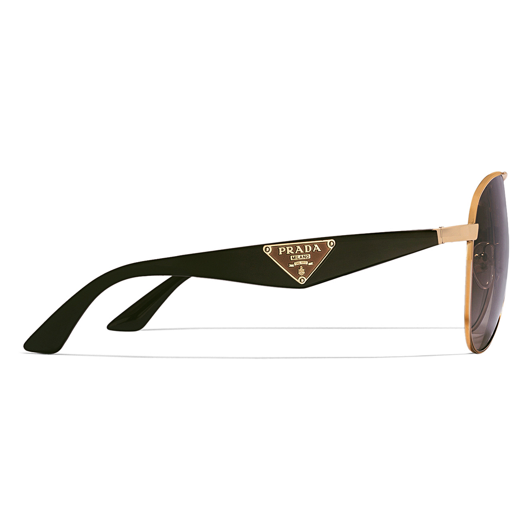 BRANDED Gold Full Rim Aviator right side