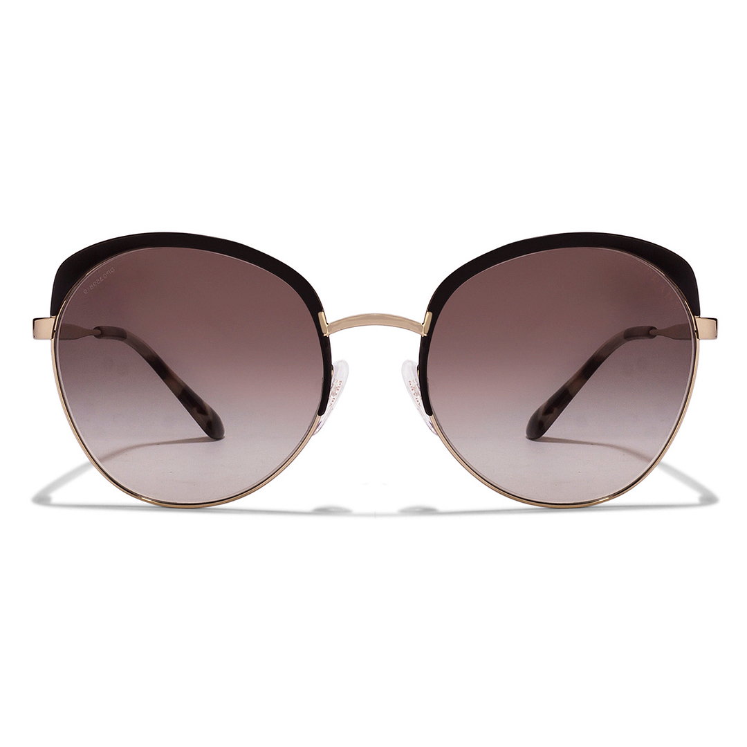 BRANDED Gold Full Rim Round left side