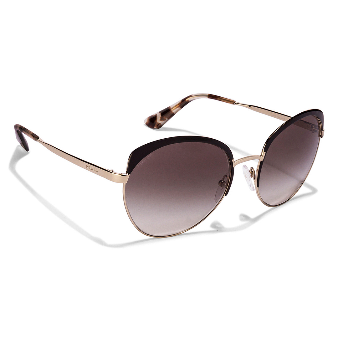 BRANDED Gold Full Rim Round left side