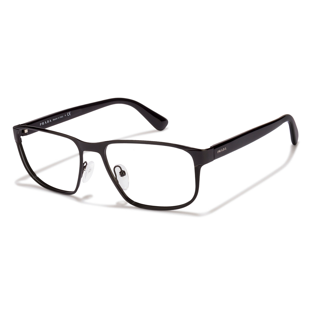 Buy Prada Pr56Sv Medium Size-55 Black 07Ax-1O1 Unisex Eyeglasses