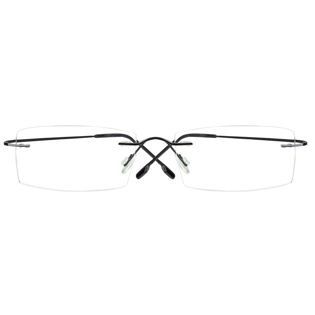Vincent Chase Online Black Rimless Rectangle left side