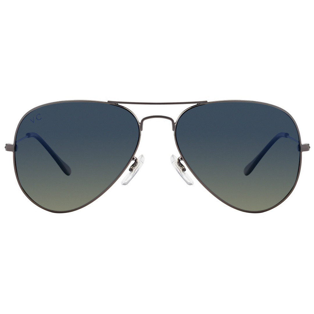 Vincent Chase Online Gunmetal Full Rim Aviator left side