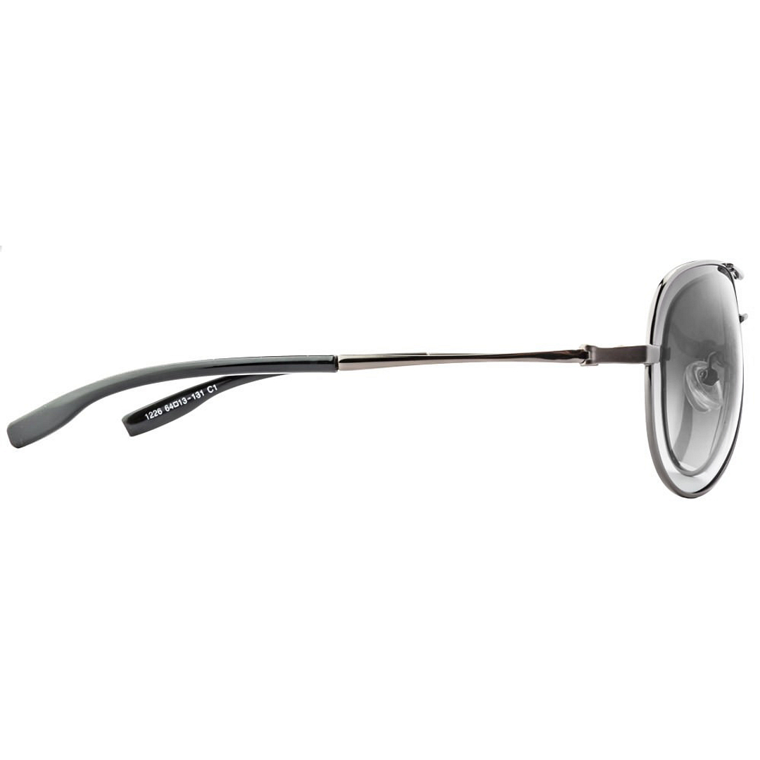 Vincent Chase Online Gunmetal Full Rim Aviator left side