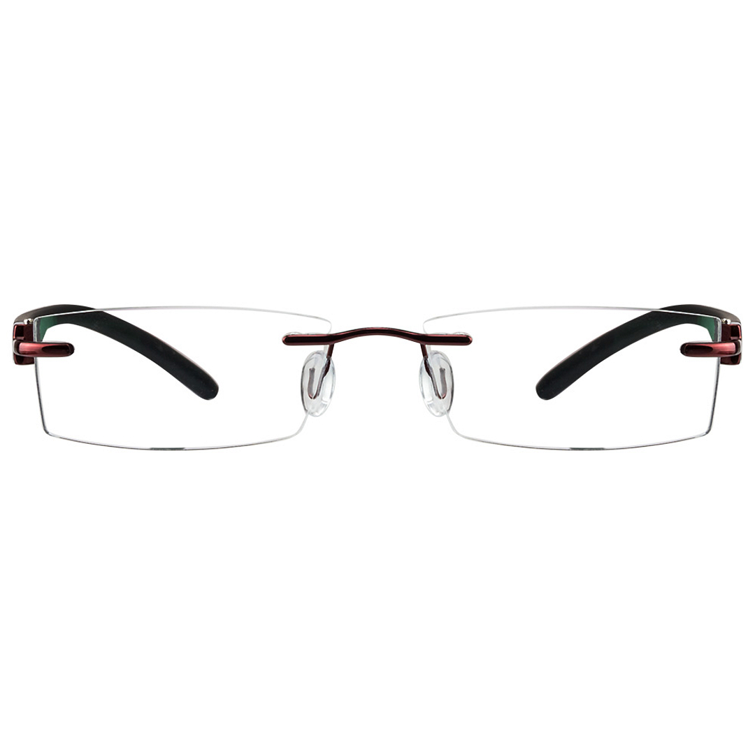 Lenskart Air Online Black Rimless Rectangle left side