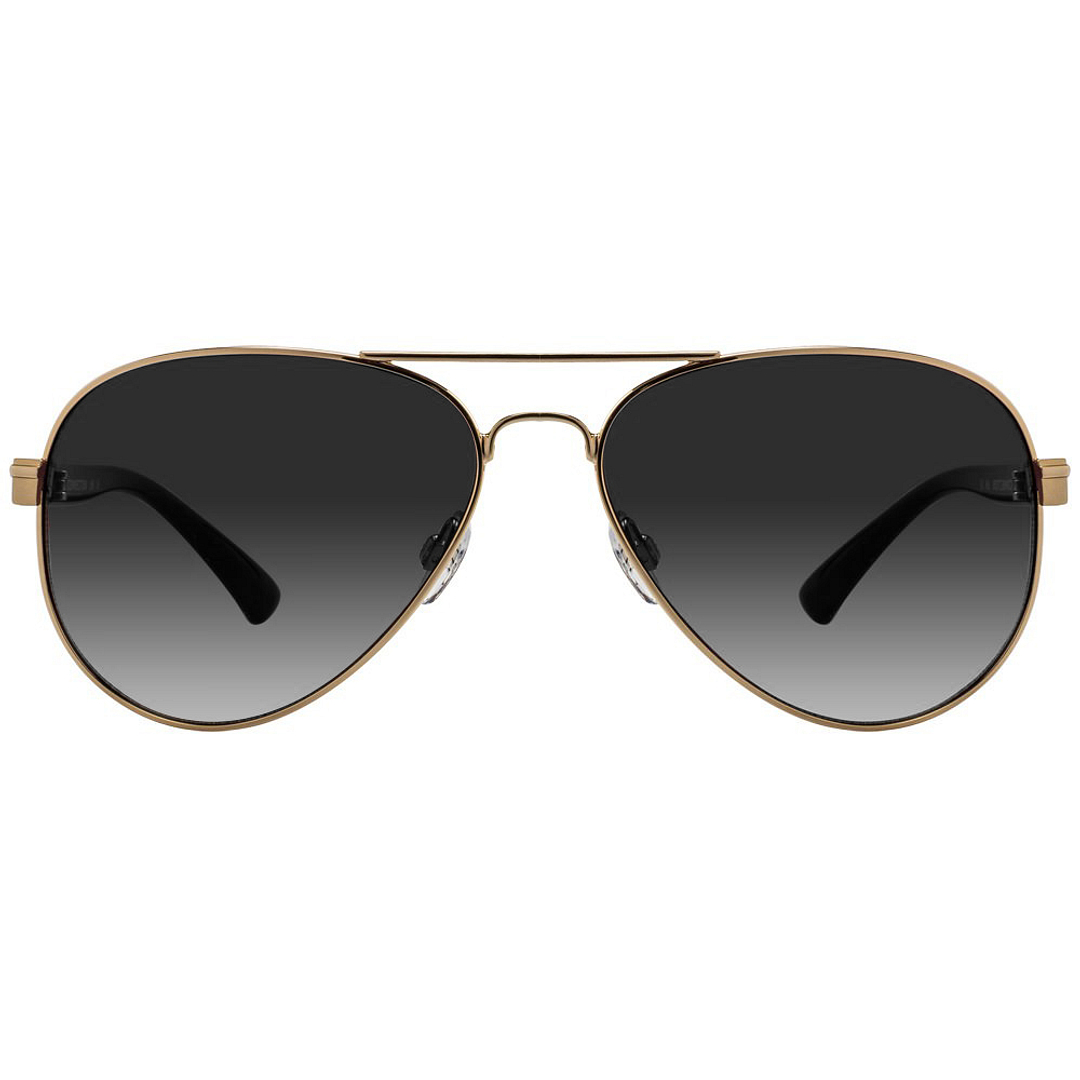 French Connection Gold Full Rim Aviator left side