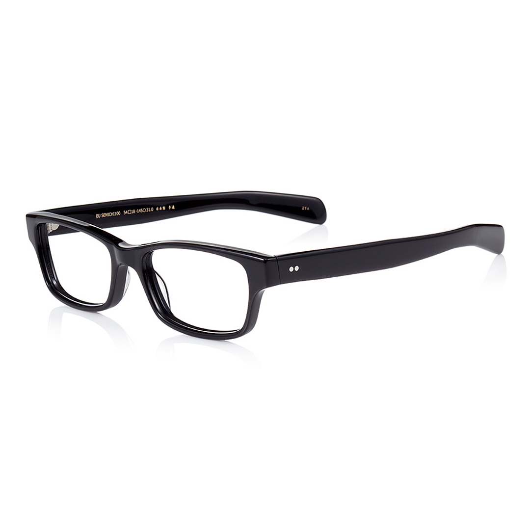 Senichisaku Black Full Rim Rectangle left side