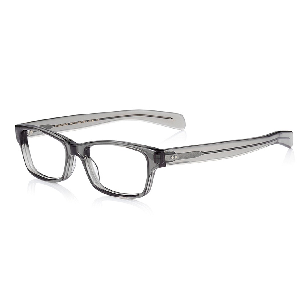 Senichisaku Crystal Transparent Full Rim Rectangle left side