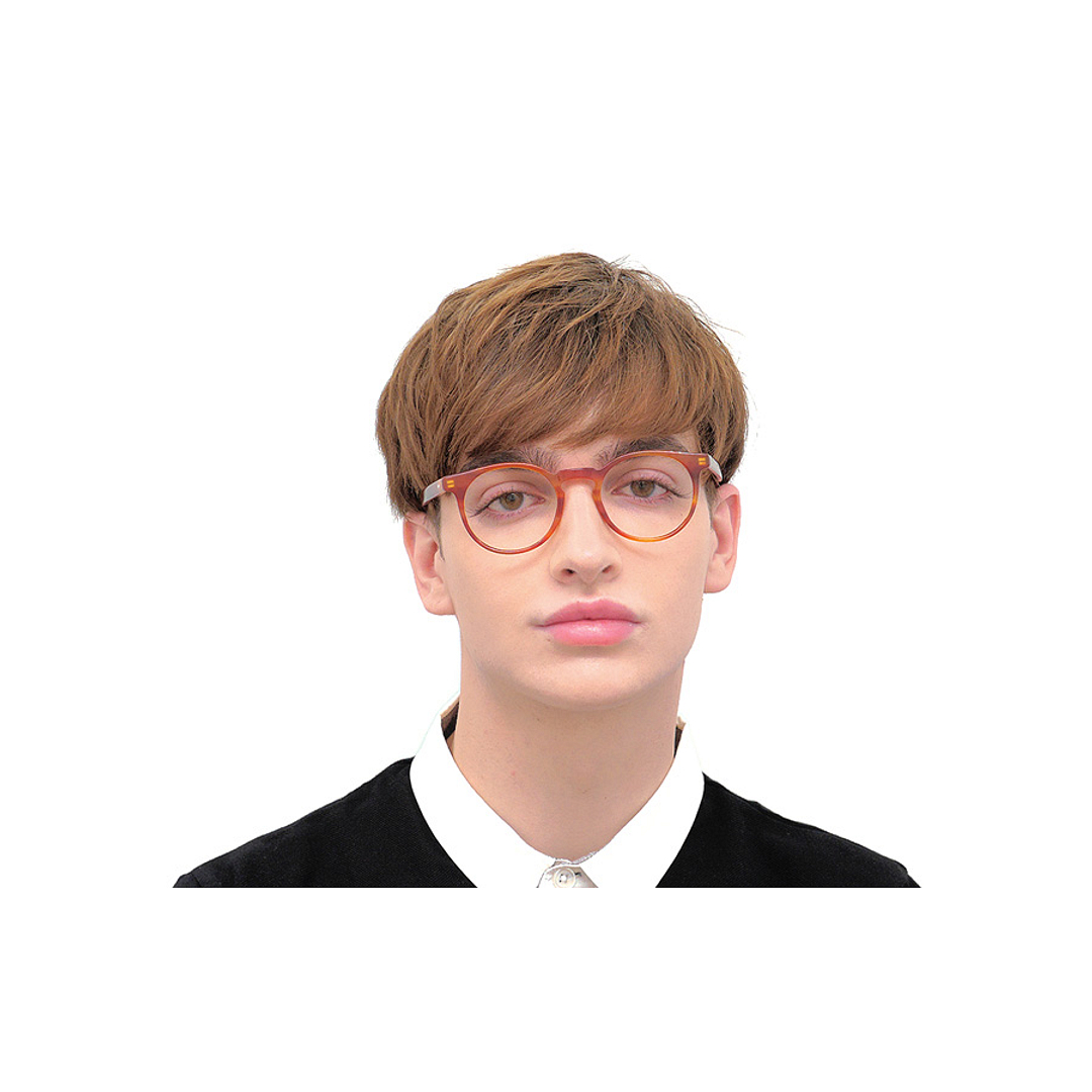 Senichisaku Black Full Rim Boston left side