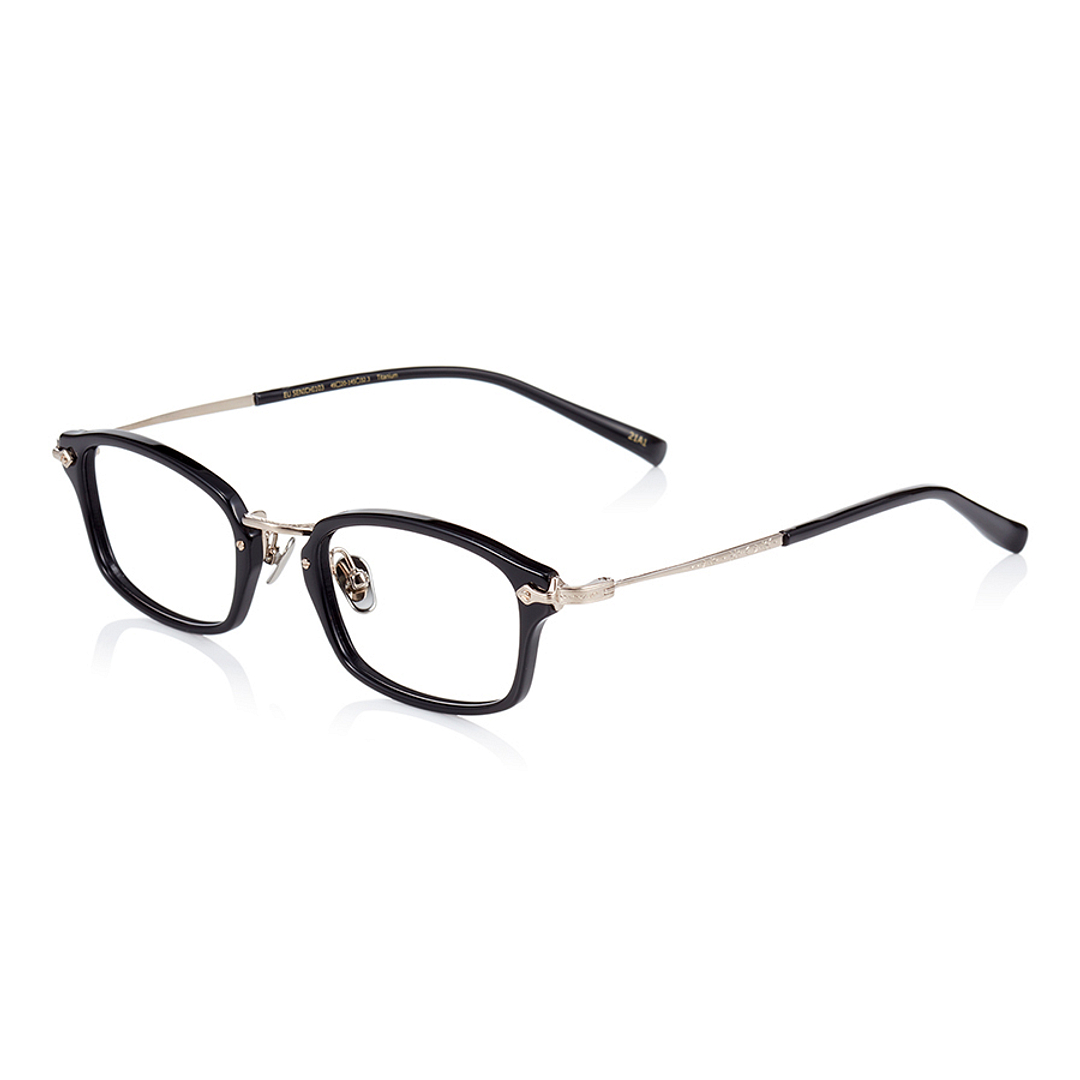 Senichisaku Black Full Rim Rectangle left side