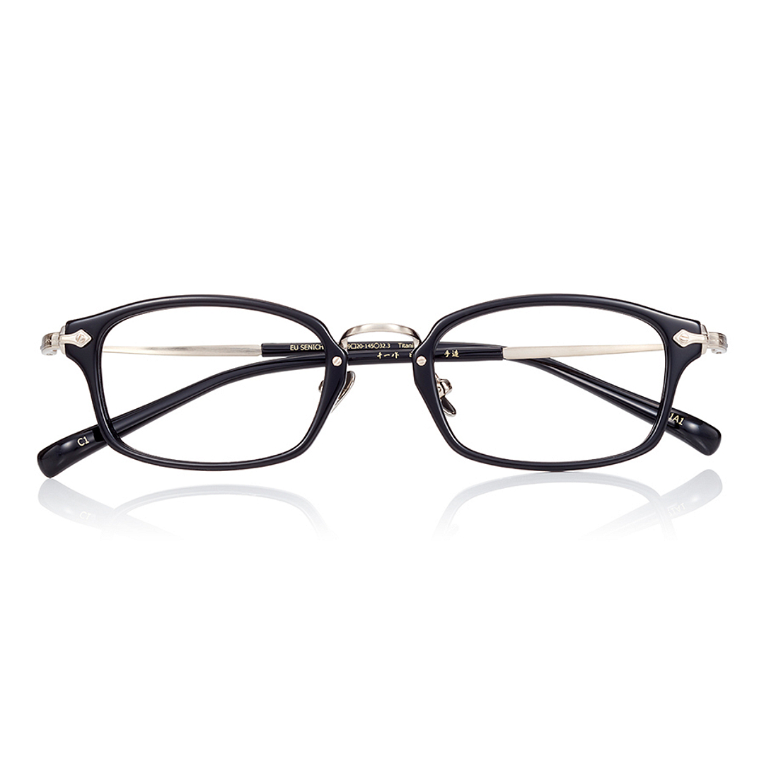 Senichisaku Black Full Rim Rectangle right side