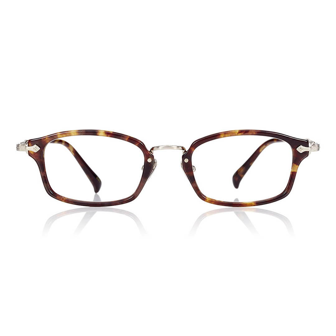 Senichisaku Light Brown Full Rim Rectangle right side
