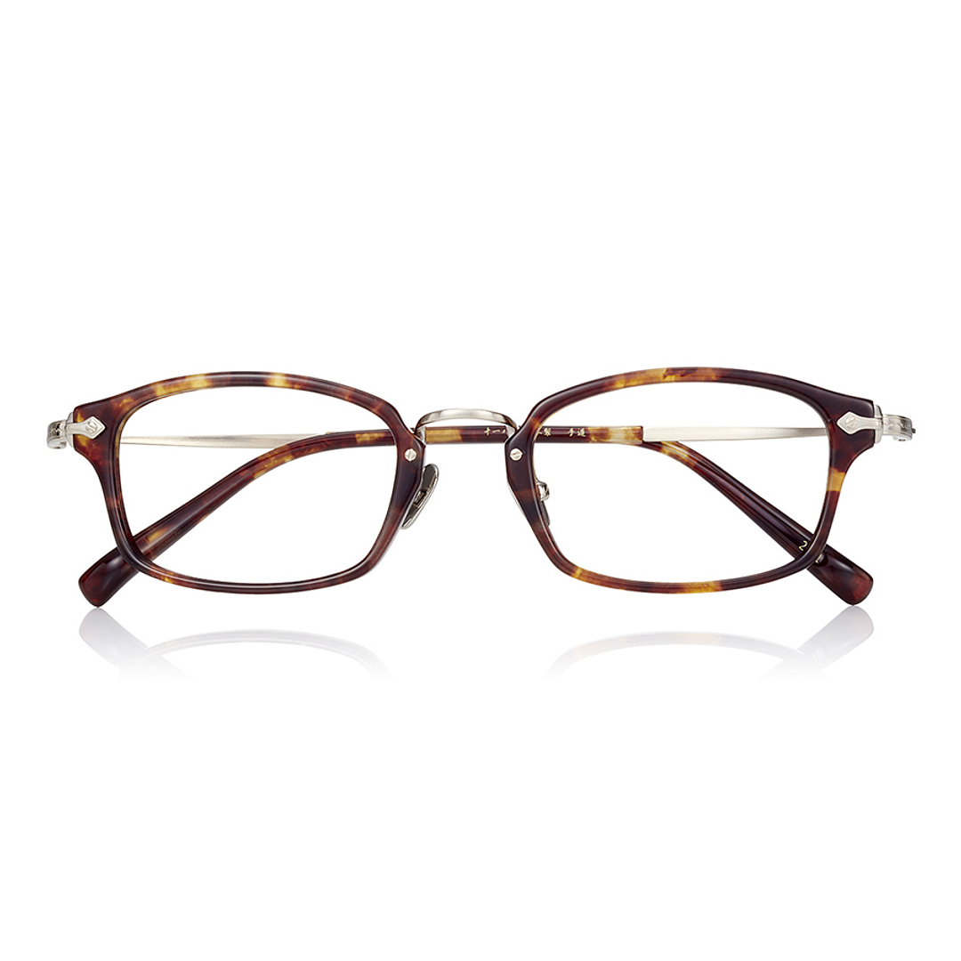 Senichisaku Light Brown Full Rim Rectangle right side