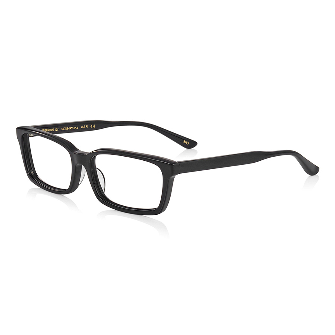 Senichisaku Black Full Rim Rectangle left side
